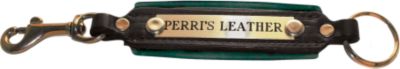 Perri's Padded Leather Key Chain with Custom Nameplate