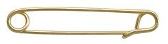 Perri's Leather Gold Large Plain Stock Pin