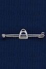 Perri's Leather Jewelry Stirrup Stock Pin Silver