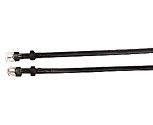 Perri's Leather Collection Black Spur Straps with Keepers 3/8in x 20in