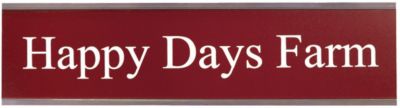 Perri's Custom Plastic Stall Sign w/Metal Frame Best Price