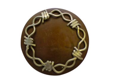 Metalab Antique Barb Wire Concho with Slots Best Price
