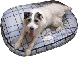 Lami-Cell Granite Plaid Dog Bed