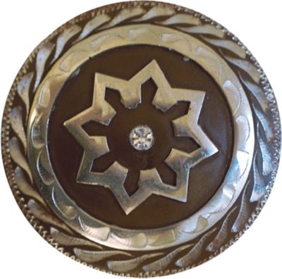 Metalab Antique Clear Rhinestone Chicago Screw Concho Best Price