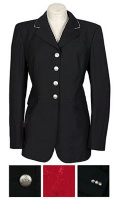 RJ Classics Ladies Plus Size Hannover Dressage Frock (Silver Piping)
