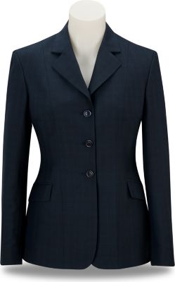 RJ Classics Ladies Plus Size Blue Plaid Essential Show Coat
