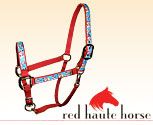 Red Haute Equine Elite Santa and Snowman Halter