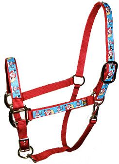 Red Haute Equine Elite Santa and Snowman Breakaway Halter