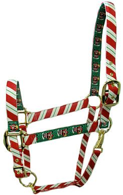 Red Haute Peppermint Stick Breakaway Halter