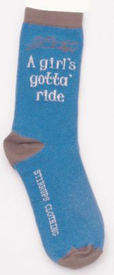 Stirrups Clothing A Girls Gotta Ride Crew Sock