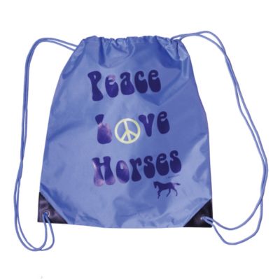 Stirrups Peace Love Horses Cinch Back Pack (SC00403R)