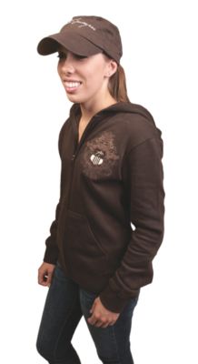 Stirrups Juniors Jumping Horse Crest Zip Hoodie