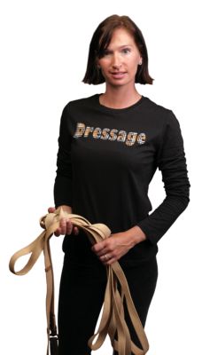 Stirrups Ladies Dressage Tartan Long Sleeve Tee Shirt