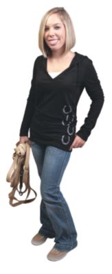 Stirrups Junior Hoof Prints Sheer Hoodie