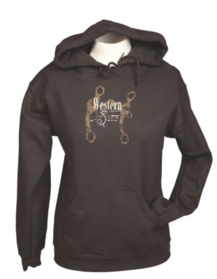 Stirrups Adult Plus Size Western Bit Hoodie