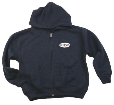 Stirrups Youth Horses in Oval Hoodie Zip Jacket