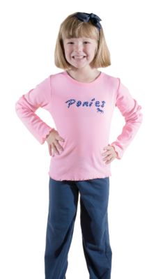 Stirrups Youth DOT Ponies Ruffled Tee Shirt