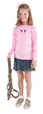 Stirrups Youth 3 Standing Horses Thermal Tee Shirt