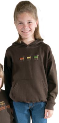 Stirrups Youth 3 Blanketed Horses Hoodie