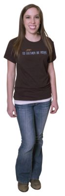 Stirrups Ladies I'd Rather Be Riding Tee Shirt (SC00636) Stirrups Ladies I'd Rather Be Riding Tee Shirt (SC00636)
