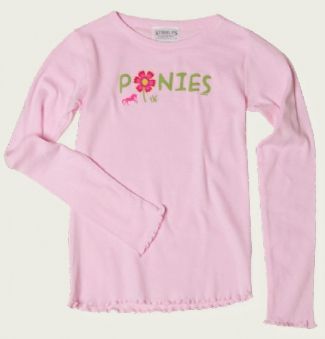 Stirrups Girls Ponies Tee Shirt