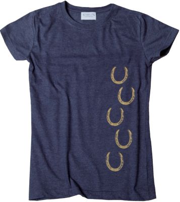 Stirrups Juniors Horseshoes Short Sleeve Tee Shirt