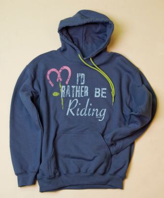Stirrups Adult I'd Rather Be Riding Hoodie Best Price