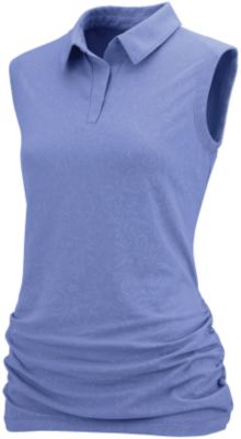 Irideon Ladies Fleur De Lis Sleeveless Polo Shirt
