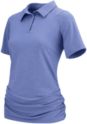 Irideon Ladies  Fleur De Lis Short Sleeve Polo Shirt 