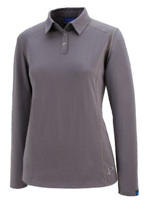 Irideon Ladies Plus Size Rhythm Long Sleeve Polo Shirt