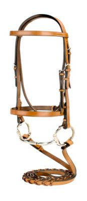 Silverleaf Snaffle Bridle with Reins