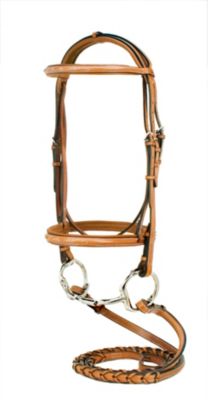 Silverleaf Raised Padded Bridle with Reins
