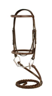 Silverleaf Fancy Square Raised Bridle with Reins