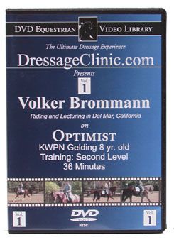 DVD Equestrian Video Library Dressage Volker Brommann on Optimist