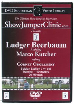 DVD Equestrian Video Library Show Jumping Ludgar Beerbaum w/ Marco Kutcher on Obelinsky
