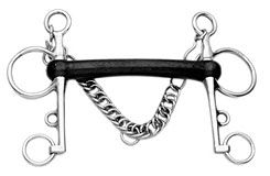 Korsteel Soft Rubber Mullen Mouth Pelham 5"