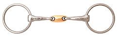 JP Bits by Korsteel Loose Ring with Copper Oval Link Bit