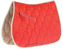Roma Ecole Contrast Stitch Butterfly Quilt Saddle Pad