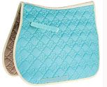 Roma Ecole Contrast Stitch Flower Quilt Saddle Pad