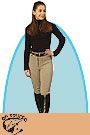 On Course Ladies Cotton Naturals Original Riding Breeches