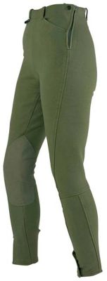On Course Ladies Cotton Naturals Side Zip Riding Breeches