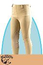On Course Cotton Natural Kids Adjustable Waist Cuff Jodhpurs