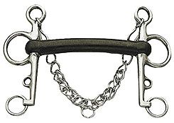 Korsteel Hard Rubber Mullen Mouth Pelham