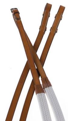 Crosby Rubber Covered Reins With Hookstuds