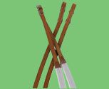 Crosby Rubber Covered Reins With Hookstuds