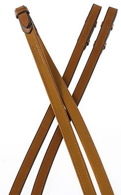Crosby Sofgrip Leather Covered Reins With Hookstuds