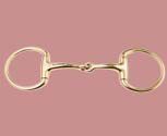 JP Korsteel Gold Eggbutt Snaffle Bit