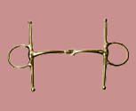 JP Korsteel Gold Full Cheek Snaffle Bit