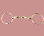 JP Korsteel Gold Loose Ring Snaffle Bit