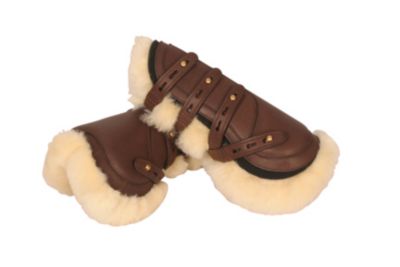 Crosby Leather Open Front Sheepskin Boots Best Price